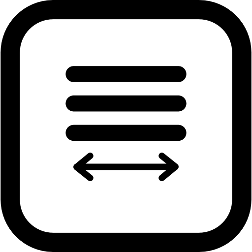 Tracking text button double arrow interface text lines icon Tracking text button double arrow interface text lines icon