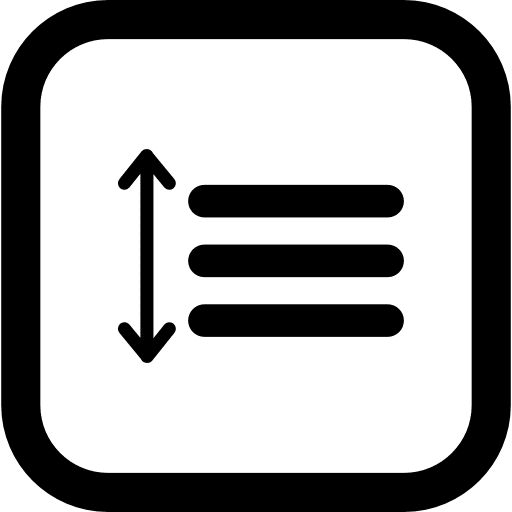 Spacing button text format interface squares icon Spacing button text format interface squares icon