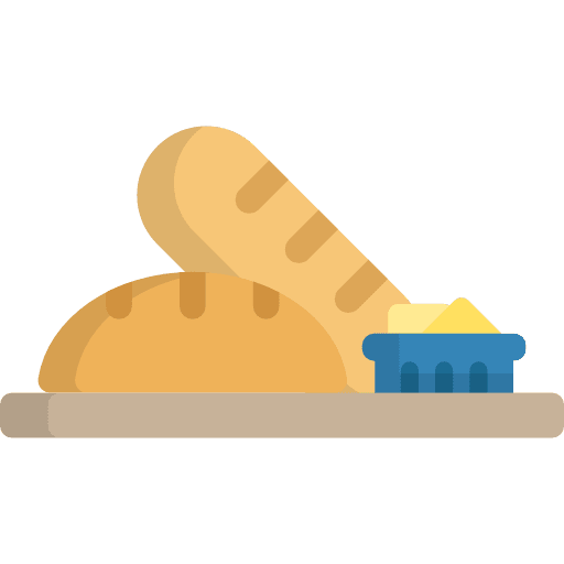 Bread handmade butter bread icon