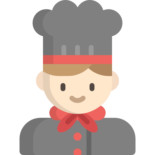 Chef professions and jobs job food and restaurant icon