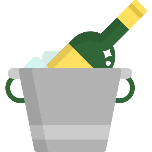 Champagne celebration bottle alcohol icon