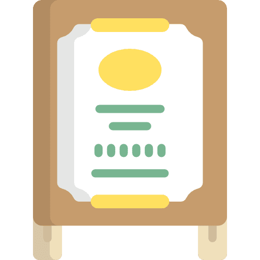 Daily specials board food and restaurant restaurant daily specials board icon