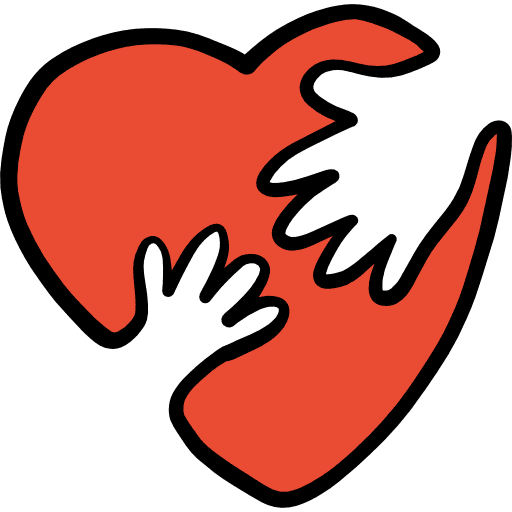 Heart heart solidarity hands icon Heart heart solidarity hands icon