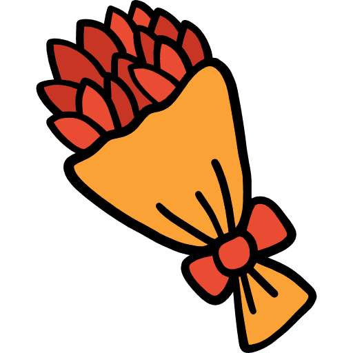 Bouquet nature roses bouquet icon Bouquet nature roses bouquet icon