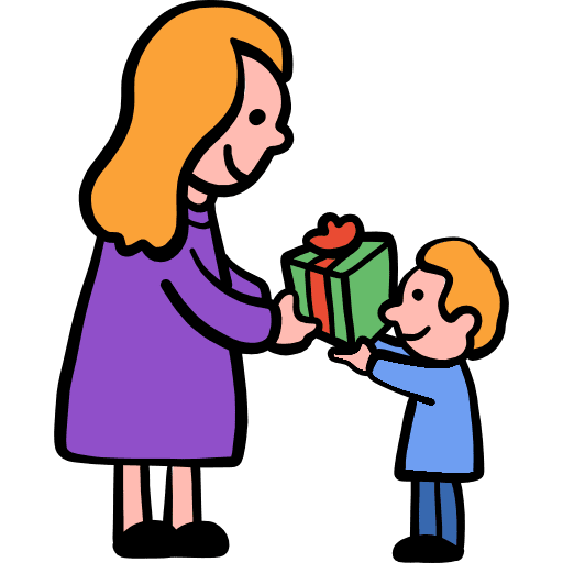 Mother adult kid son icon Mother adult kid son icon