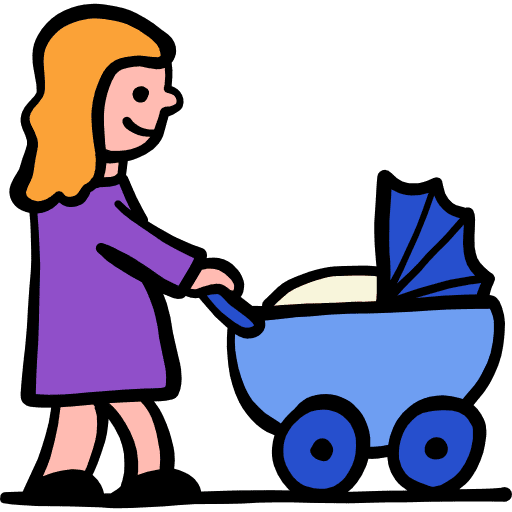 Mother childhood mother baby stroller icon Mother childhood mother baby stroller icon