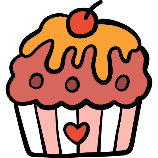 Cupcake muffin bakery dessert icon Cupcake muffin bakery dessert icon