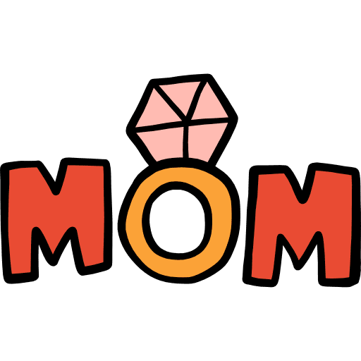 Mom celebration ring mom icon Mom celebration ring mom icon