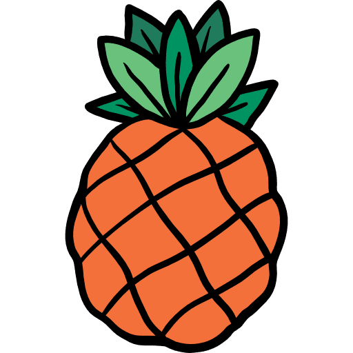 Pineapple food foods food and restaurant icon Pineapple food foods food and restaurant icon