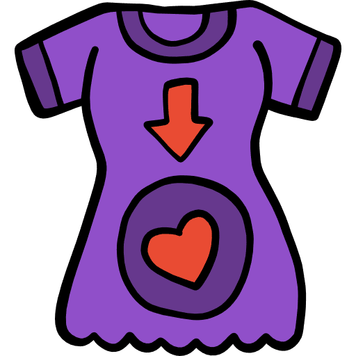 Pregnant fashion shirt baby icon Pregnant fashion shirt baby icon