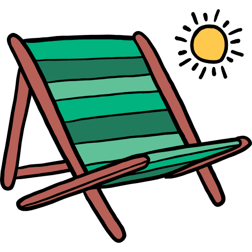 Sunbed sun umbrella holidays summer icon Sunbed sun umbrella holidays summer icon