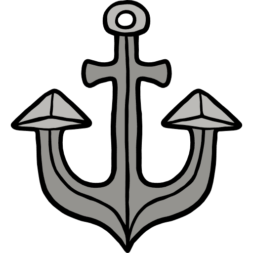 Anchor tools and utensils tattoo navy icon Anchor tools and utensils tattoo navy icon