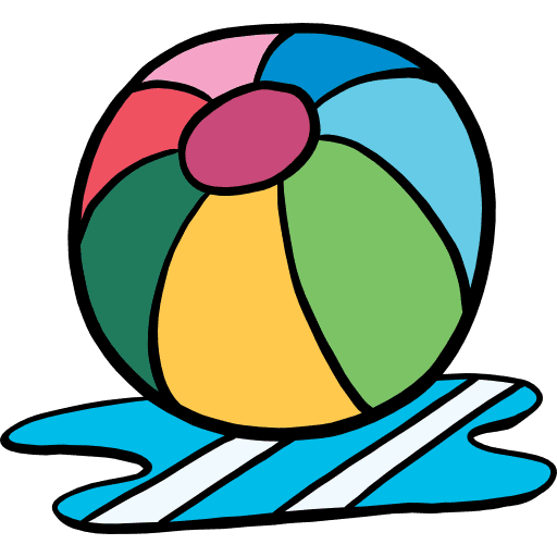 Beach ball ball sports and competition fun icon Beach ball ball sports and competition fun icon