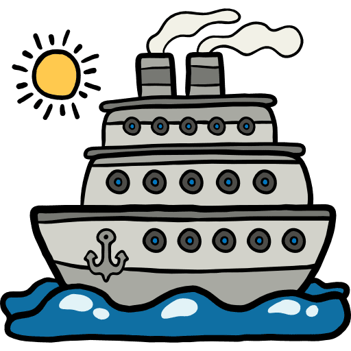 Cruise yacht ship cruise icon Cruise yacht ship cruise icon