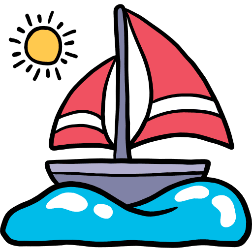 Sailboat transportation sailing boat yatch icon Sailboat transportation sailing boat yatch icon