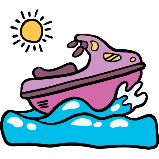 Jet ski jet ski vehicle sea scooter icon Jet ski jet ski vehicle sea scooter icon