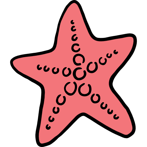 Starfish animals ocean aquarium icon Starfish animals ocean aquarium icon
