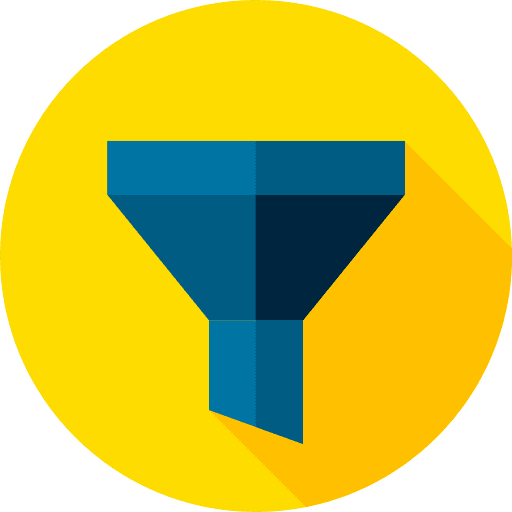 Funnel seo and web tool funnel icon