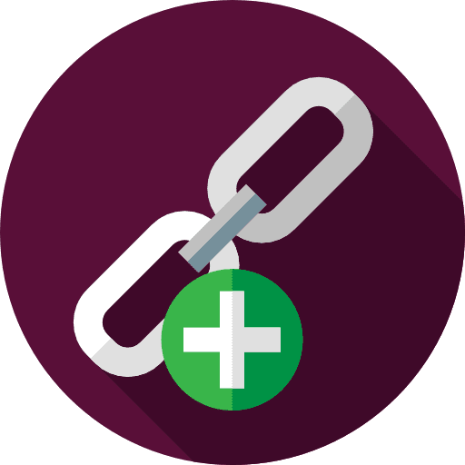Link symbol linked plus icon