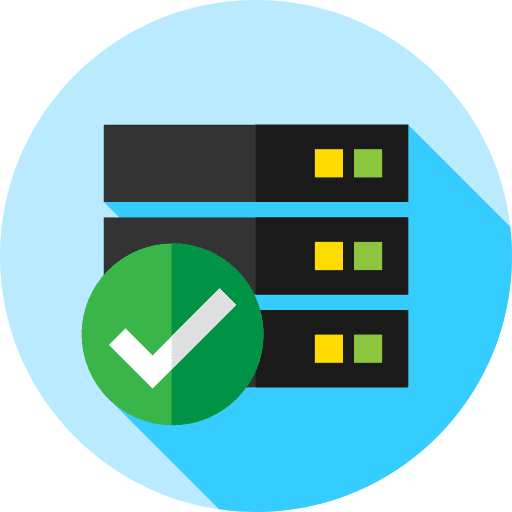 Server check hosting network technology icon