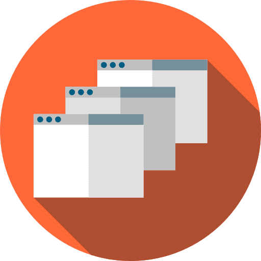 Browser multimedia tab seo and web icon