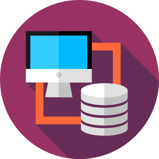 Database computer storage files icon