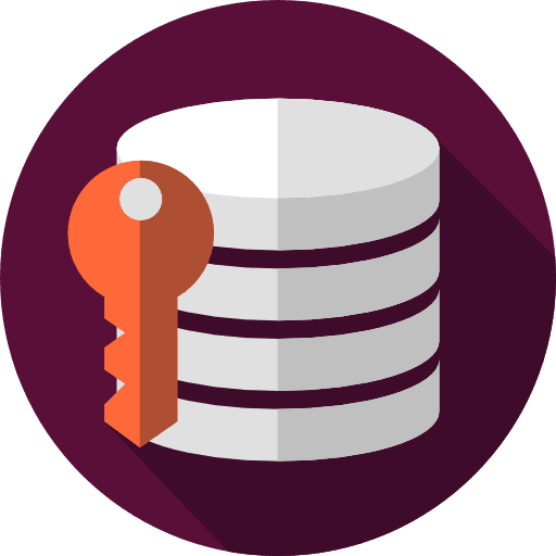 Database database security seo and web icon