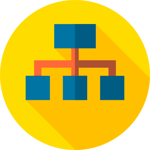 Hierarchical structure hierarchy hierarchical structure organization icon