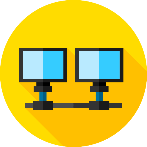 Networking computer monitor connection computer screen icon