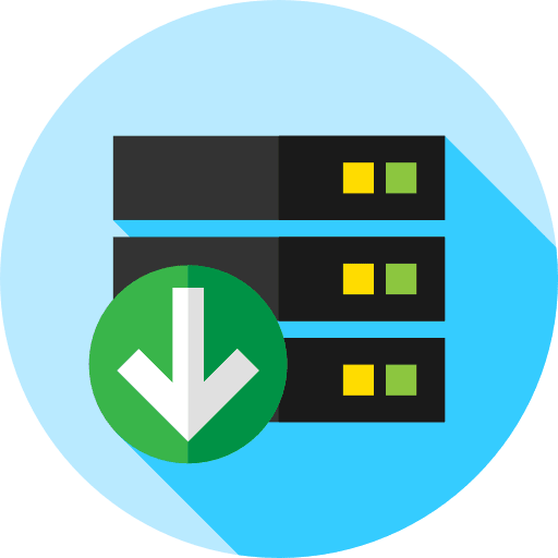 Server interface servers download icon