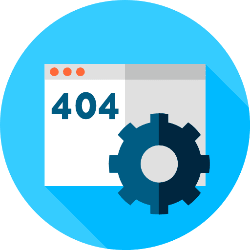 Error page interface internet website icon
