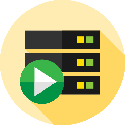 Server storage hosting server icon