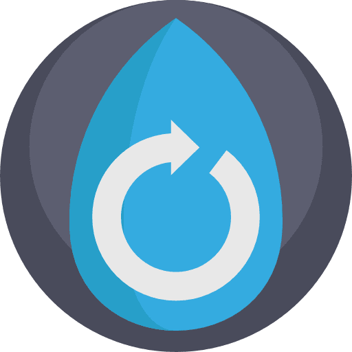 Cycle of water arrows drop sustainability icon Cycle of water arrows drop sustainability icon