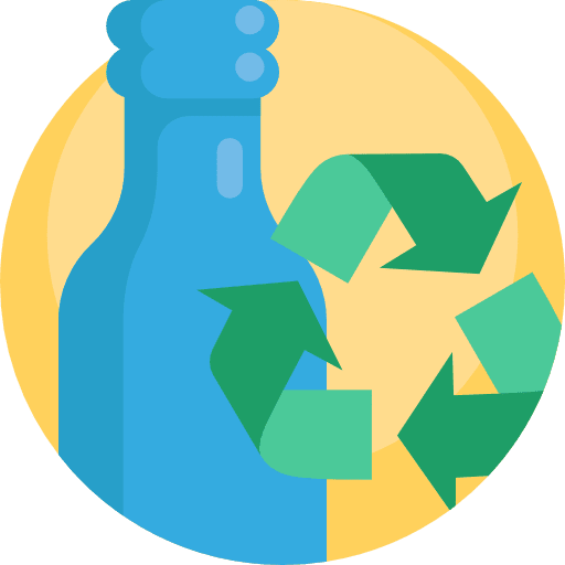 Glass bottle zero waste recycle icon Glass bottle zero waste recycle icon