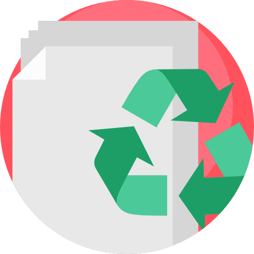 Paper arrows sustainability signs icon Paper arrows sustainability signs icon