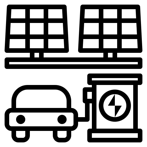 Charging station ecology and environment electric car architecture and city icon Charging station ecology and environment electric car architecture and city icon
