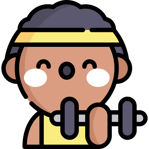 Excercise sport woman avatar icon