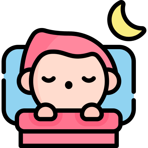 Sleeping bed time relax rest icon