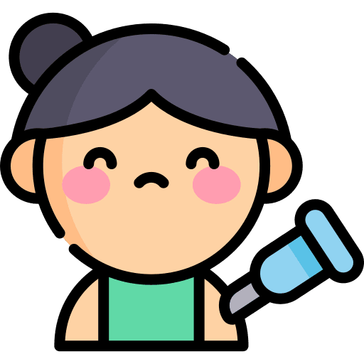 Vaccine medical health care woman icon Vaccine medical health care woman icon