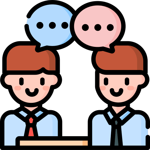 Discussion collaboration cooperation teamwork icon