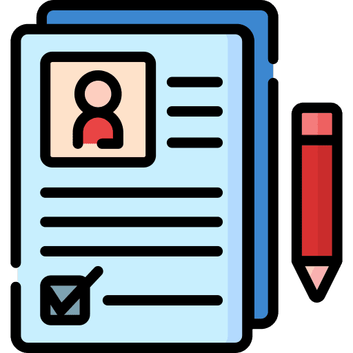 Registration profile document registration icon