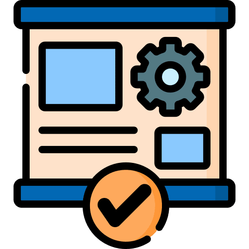 Result execution business and finance check icon Result execution business and finance check icon
