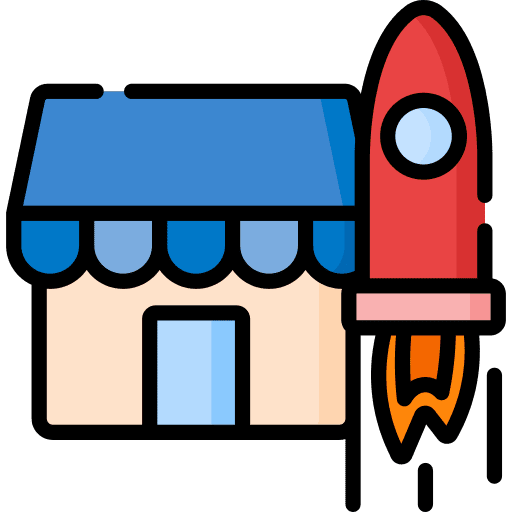 Startup startup online store spaceship icon Startup startup online store spaceship icon