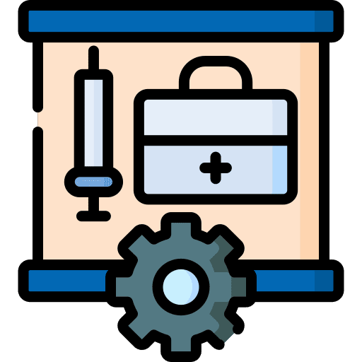 Health clinic presentation healthcare and medical health clinic icon Health clinic presentation healthcare and medical health clinic icon