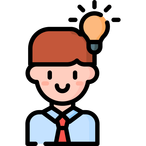 Idea intelligence business and finance think icon Idea intelligence business and finance think icon