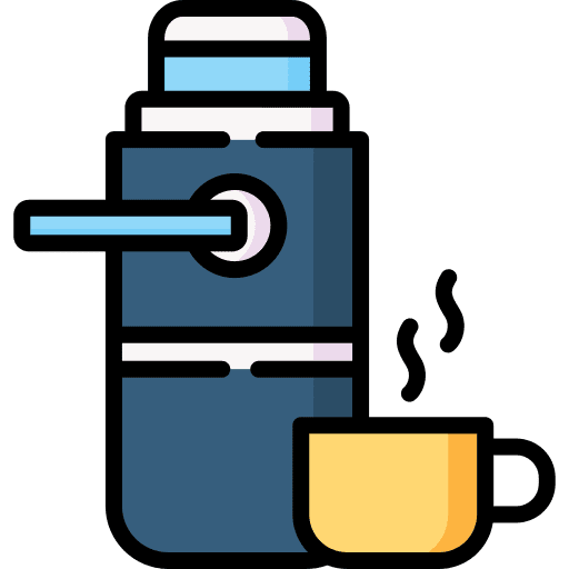 Thermos liquid flask hot drink icon Thermos liquid flask hot drink icon
