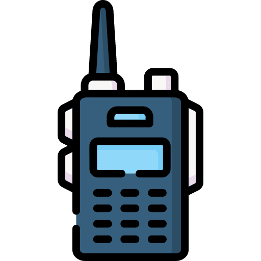 Walkie talkie frequency communications talkie icon