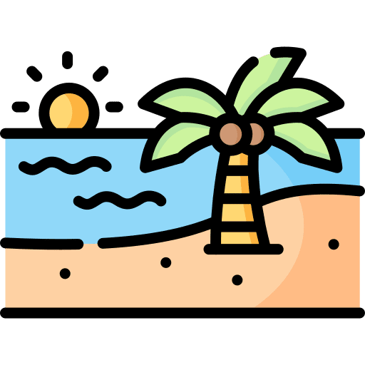 Beach beach nature tree icon Beach beach nature tree icon