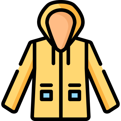 Raincoat clothes apparel fashion icon Raincoat clothes apparel fashion icon
