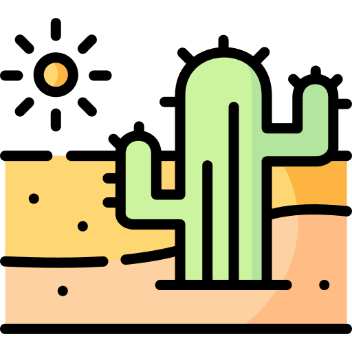 Desert nature cactus landscape icon Desert nature cactus landscape icon